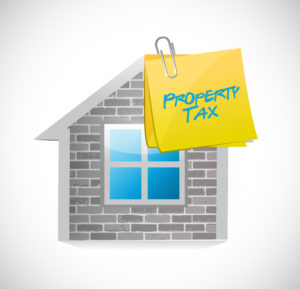 home property tax concept illustration design